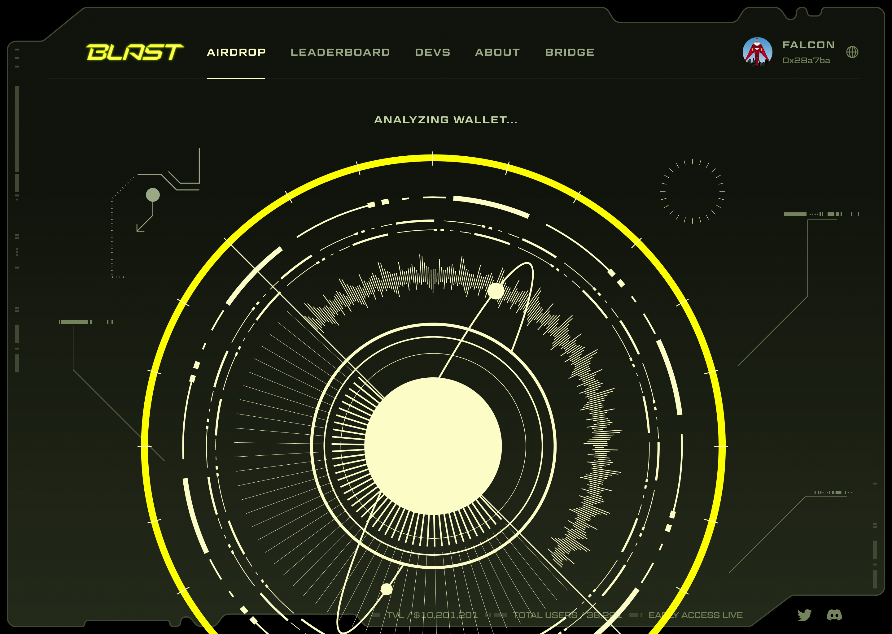 Blast airdrop allocation scan