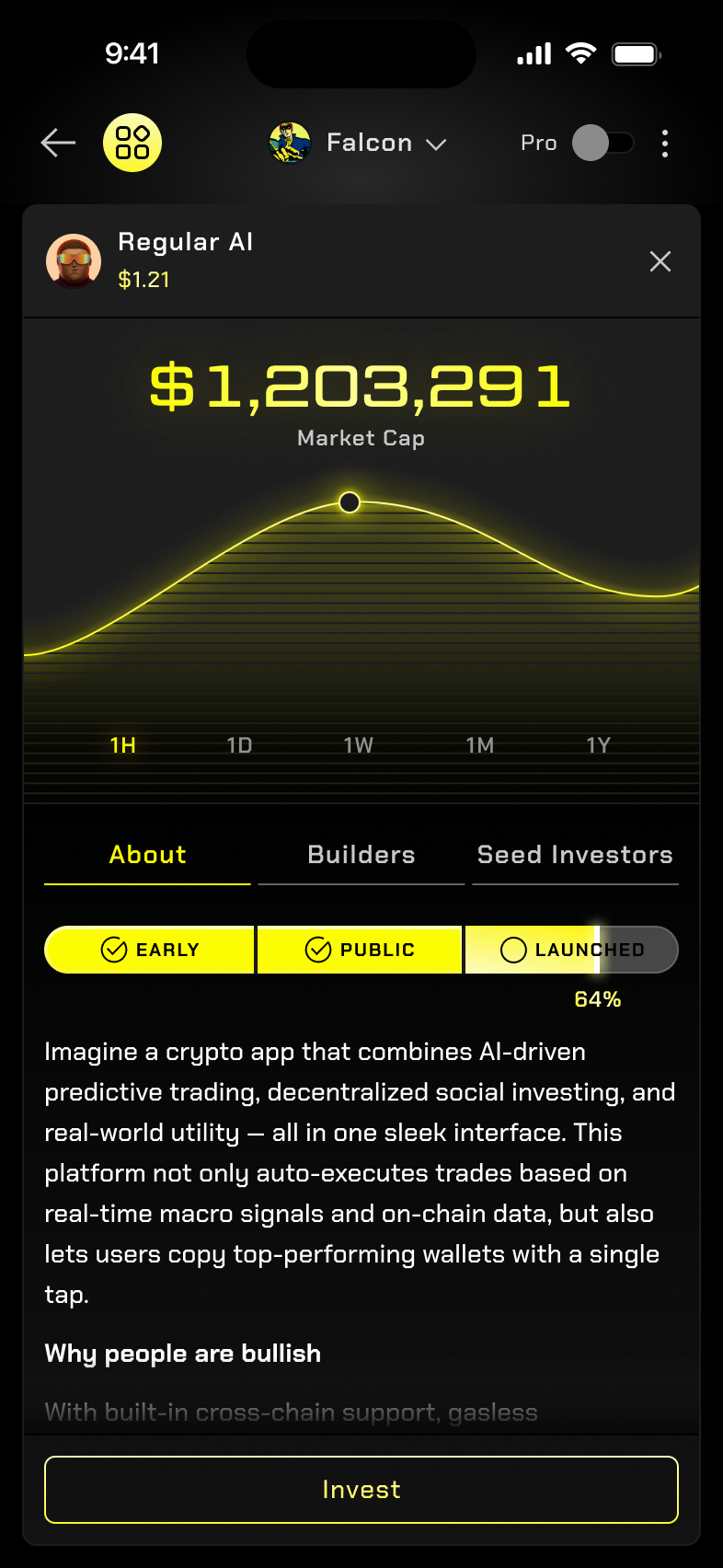Blast mobile token detail