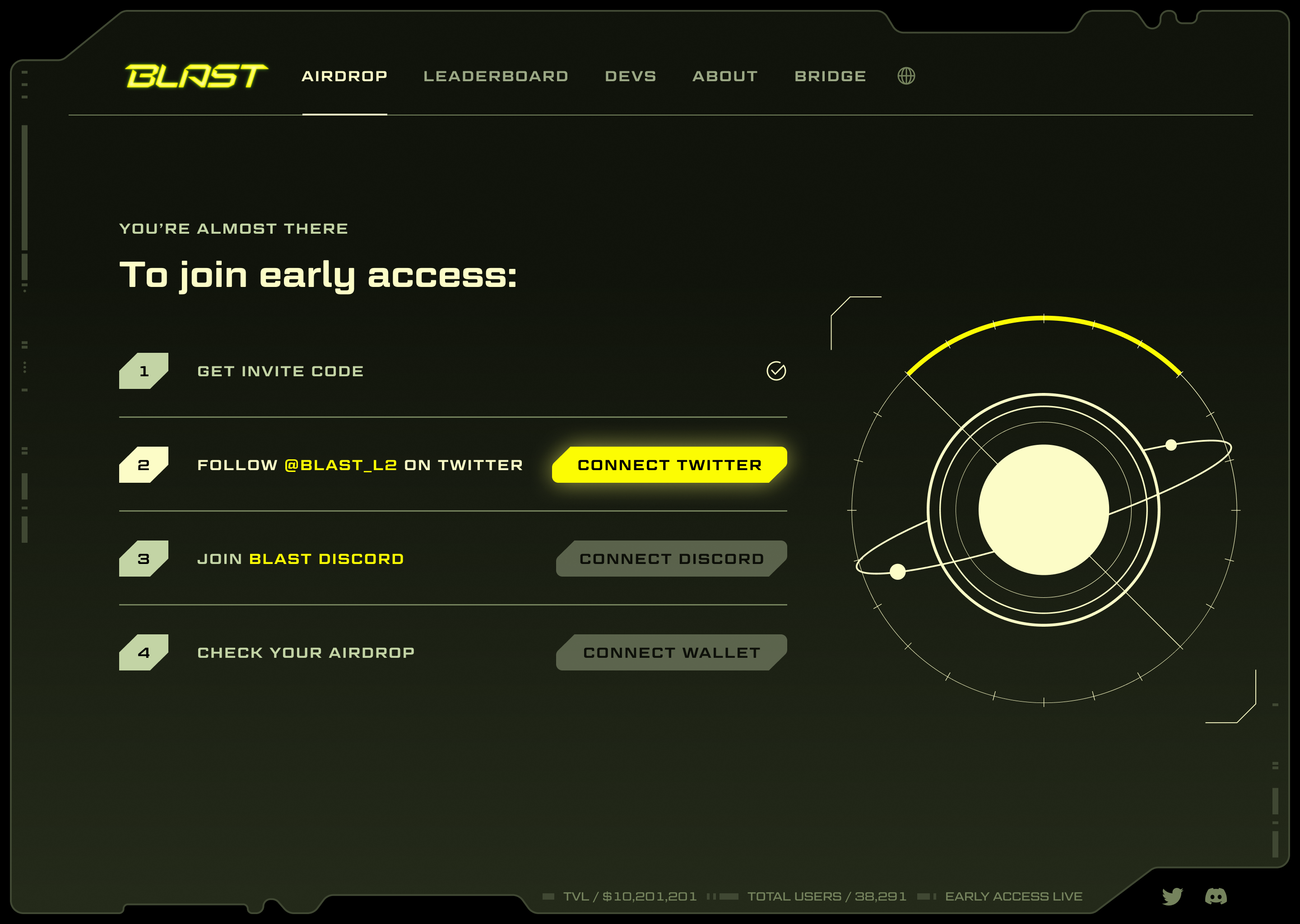 Blast early access task list