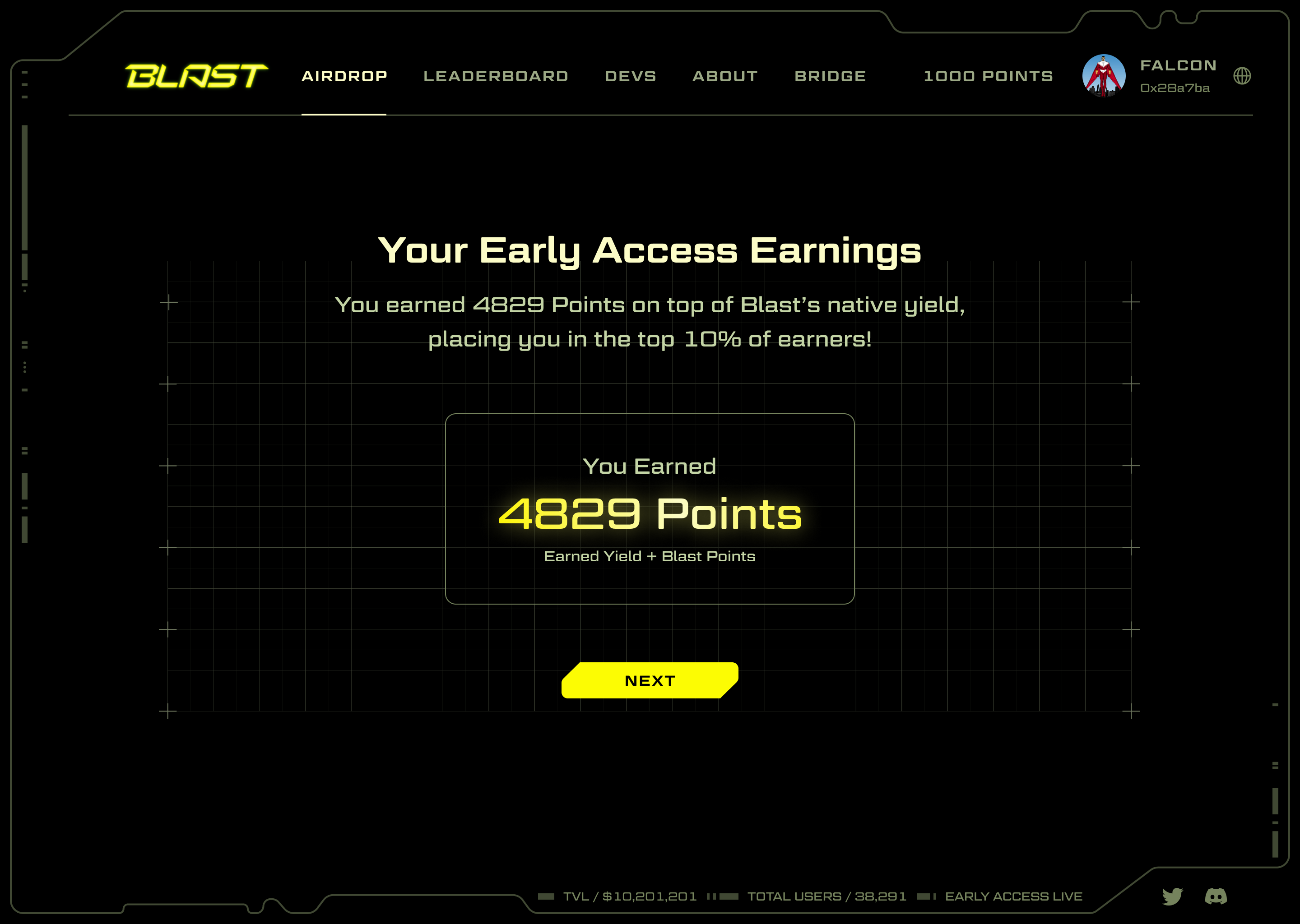 Blast early access earnings