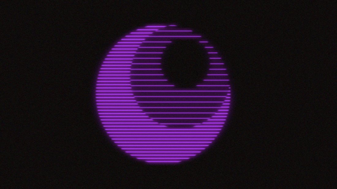 Blur brand object — ringed orb