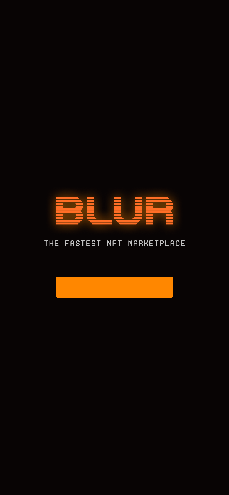 Blur mobile launch screen