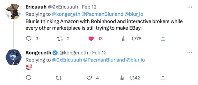 Trader review of Blur