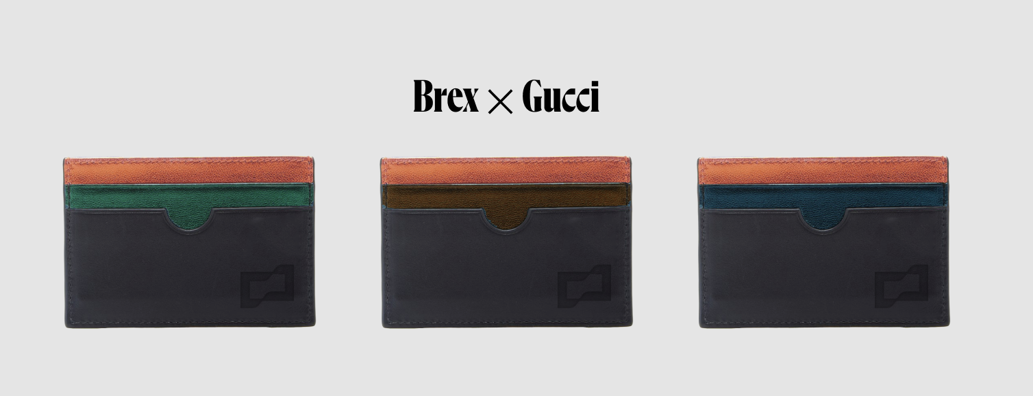 Brex and Gucci card holder collaboration