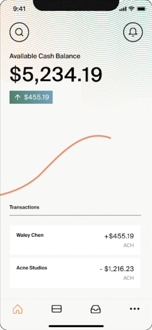 Brex Cash on iOS