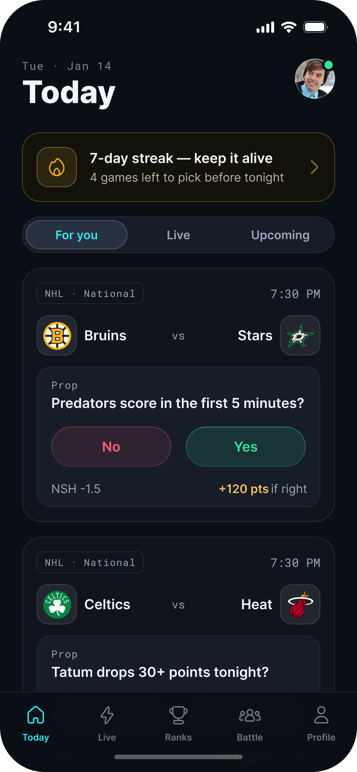 Sportsvote Today feed